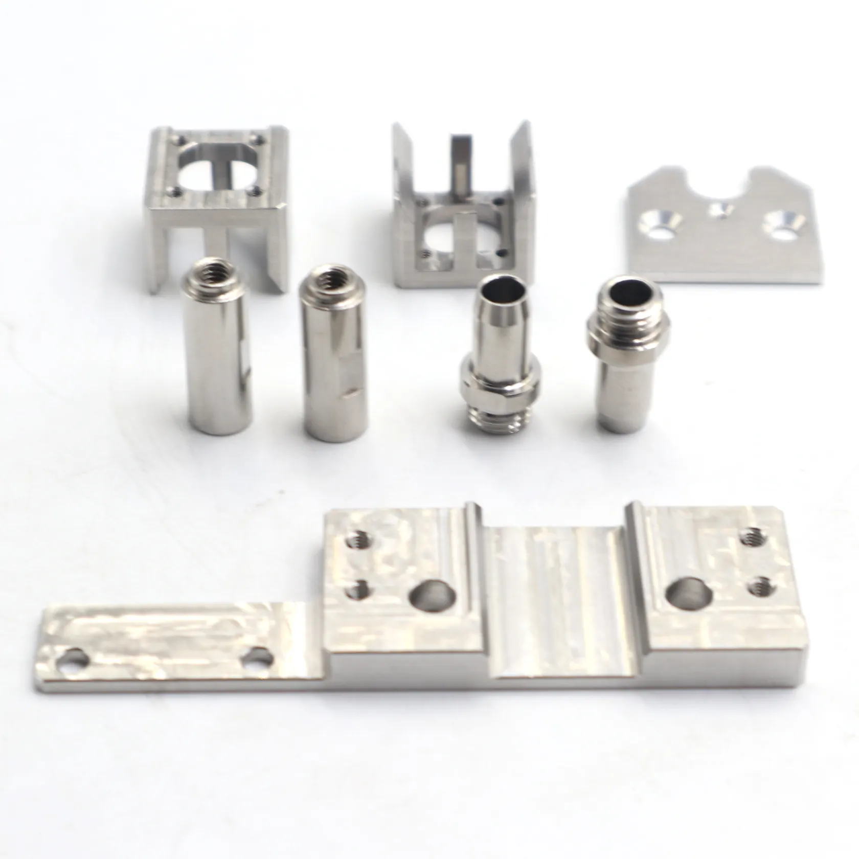 machined metal parts stainless steel and brass parts with milling parts processing service