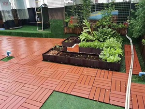 Dalles de <span class=keywords><strong>terrasse</strong></span> en WPC modernes à faire soi-même, écologiques, imperméables, antidérapantes, revêtement de sol durable, <span class=keywords><strong>terrasse</strong></span> extérieure, patio, jardin - Product Image 6