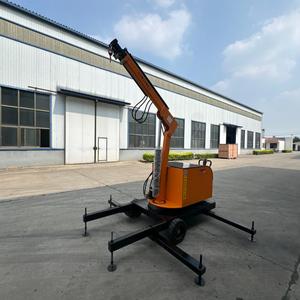 Gru a Braccio Mobile Idraulica Semovente Girevole a 360° per Carichi Pesanti, Capacità 2T, con Motore e Cuscinetti, Garanzia 3 Anni per Uso Industriale - Product Image 1