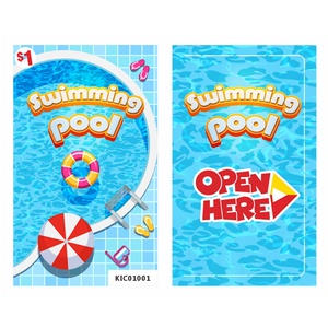 Impression personnalisée de billets de jeu à gratter de qualité supérieure à une fenêtre, sur le thème de la natation - Product Image 1