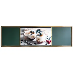 65 Inch Premium School Classroom Digital Chalkboard HD Magnetic Green Push Pull Blackboard