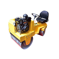 Compacteur de sol robuste à double tambour vibrant pour travaux de terrassement