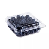 Personnalisé 250g 500g en plastique transparent coquilles raisins frais bleuets fraises emballage Punnets conteneurs plateaux pour l'agriculture