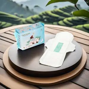 Productos de China mujer Bale algodón superficie toallas sanitarias almohadillas con savia de Japón