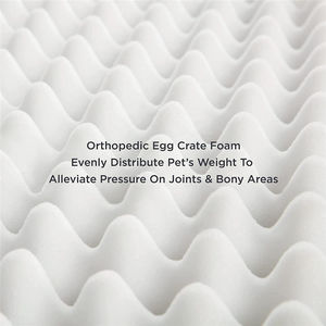 Kuzu ortopedik yumurta sandık köpek yatağı-bellek köpük çıkarılabilir kapak lüks Vet-artrit rölyef için önerilen terapötik dişli - Product Image 5