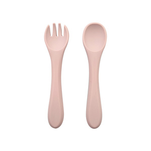 Cuchara de silicona para bebé en oferta, tenedor con logo, tazón y cuchara para alimentación de bebés y niños, cuchara de silicona con mango de silicona - Product Image 6