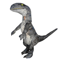 Costume gonflable de dinosaure Tyrannosaurus Rex pour adulte, design squelette à chevaucher, tenue de cosplay pour fête d'Halloween