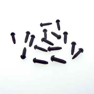 Ojos de resina para muñecos de animales, estilo frijol negro, accesorios para juguetes de peluche, piezas para manualidades DIY, plástico moldeado por inyección - Product Image 2