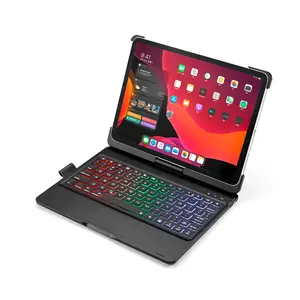 Toetsenbord Geschikt Voor 2020 Ipad Pro11 Tablet 360-Graden Draaibare Draadloze Toetsenbord 11-Inch Tablet Beschermende Shell Wit