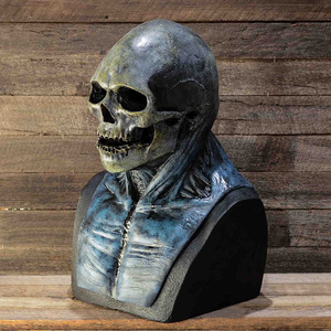 Masque de crâne d'Halloween, masque de squelette d'horreur <span class=keywords><strong>Resident</strong></span> <span class=keywords><strong>Evil</strong></span>, masque de squelette de démon zombie Indie Station - Product Image 3