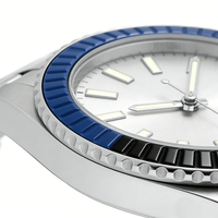 Jam Tangan Mekanik Stainless Steel Tahan Air Bercahaya Minimalis Fashion Otomatis Bisnis Custom Pria