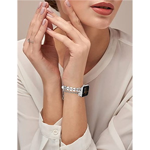 <span class=keywords><strong>Bracelet</strong></span> maillons diamant pour <span class=keywords><strong>Apple</strong></span> <span class=keywords><strong>Watch</strong></span>, série 7, 45mm, pour femmes, <span class=keywords><strong>bijoux</strong></span> - Product Image 5