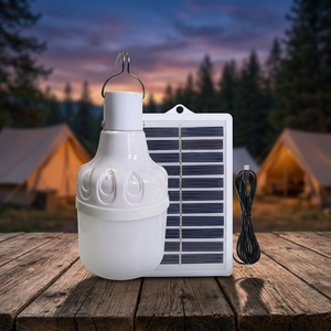 Lampe solaire rechargeable LED pour intérieur DC5V-6V 40W Diamètre 6cm Charge USB/Solaire SMD 2835 Matériel ABS+PP 500mAh Panneau solaire 1W - Product Image 4