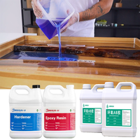 Klares Acrylharz für Gießarbeiten, Epoxidharz-Tischplatten-Ideen/Esstisch/Klares Kunstwerk und Gießharz