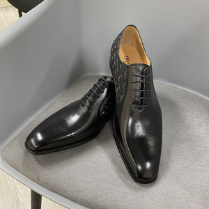 Zapatos Oxford de Hombre con Parte Superior de Cuero Genuino, Punta Puntiaguda, Antideslizantes, para Oficina y Trabajo, Forro de PU, Suela de Goma - Product Image 3