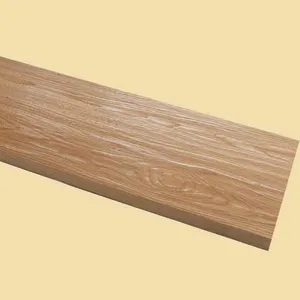 Piso de madeira para escada, piso de madeira sólida para escada com nariz quadrado e pequeno com retorno