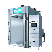 Fumoir industriel neuf pour saucisses et bacon, en acier inoxydable 304, capacité 1000 kg/heure, prix usine