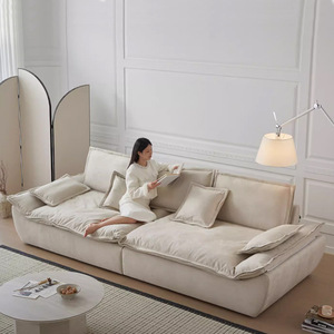 Sofá Acolchado de Tela con Forma Ovalada Recta Auckland Sailboat, Asiento Extra Ancho y Profundo, Resistente al Agua y a las Manchas, para Sala de Estar - Product Image 2