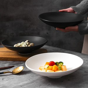 Ciotole a piedi coniche artistiche piatti freddi artistici in porcellana bianca personalizzata creativa in stile cinese per hotel e club - Product Image 2