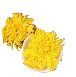 1KG petali lunghi cinesi crisantemo giallo essiccato intero sfuso fiori di crisantemo dorato tè