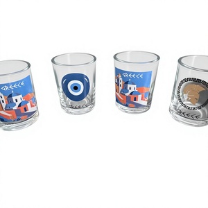 Vaso de chupito redondo de vidrio serigrafiado de Estambul por DAFNI BIG PAZAR - Product Image 2