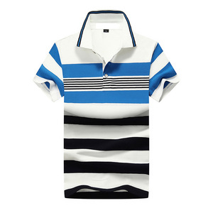 Kaos <span class=keywords><strong>Polo</strong></span> Pria Grosir, Kasual Elegan, Katun Bergaris, Kualitas Tinggi, Bahan Rajut 180 Gram, Gaya Kasual Elegan - Product Image 5