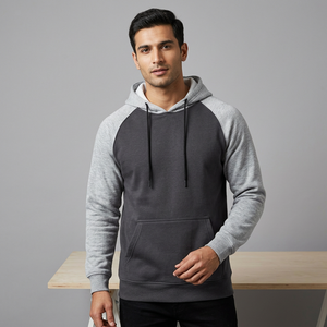 Customizable Winter Fleece Pullover <b>Hoodie</b> - 100% Polyester,Regular Fit, OEM Knitted Sublimation Men <b>Lightweight</b> <b>Hoodies</b> - Product Image 1