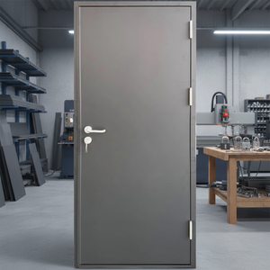 Fireproof <strong>Door</strong> Class a Plywood <strong>Door</strong> Side Opening Postmodern Design Certified Flame Retardant Smoke-Proof for Apartment School - Product Image 3