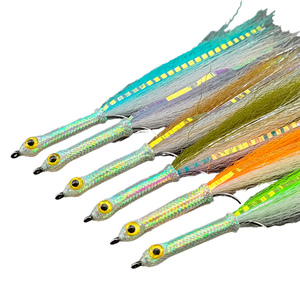Leurre de pêche à la mouche 3D à gros yeux pour attirer les truites, streamer, longues tiges, mi-eau, mouches artificielles, multiples rivières/lacs/ruisseaux - Product Image 4