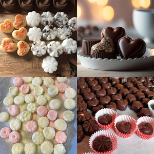 แม่พิมพ์ซิลิโคนเกรดอาหารสำหรับทำขนม DIY รูปดอกไม้ หัวใจ ดาว เปลือกหอย สำหรับทำลูกอม น้ำแข็ง พุดดิ้ง เค้ก อบในเตาได้ - Product Image 4