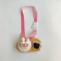 Nouvelles Lunettes de Soleil Pliables Portables pour Enfants Saison 2026, Protection UV400, Monture PC, Lunettes de Voyage avec Étui Mascotte pour Enfants