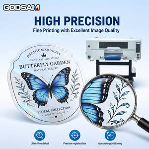 เครื่องปริ้นเตอร์อิงค์เจ็ทยูวี3หัวม้วนเป็นม้วน3D ขนาดใหญ่30ซม. A3 Xp600 I1600 Tx800สำหรับการพิมพ์ถ้วยไม้ - Product Image 1