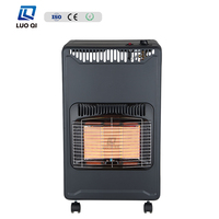 Meilleur prix Chauffage d'appoint portable à gaz à 4 roues facilement assemblé avec revêtement en fer pour chambres et salons