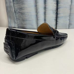 Elegantes Mocasines de Cuero Genuino para Hombre, Zapatos Casuales con Cierre Deslizante, Impermeables, Color Verde Perenne, para Otoño, Oficina, Ocio, Cómodos - Product Image 6