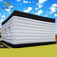 Maison légère menée portative de tente d'événement de grandes tentes gonflables blanches de cube en partie à vendre