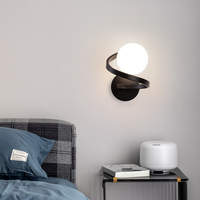 Applique murale LED moderne en fer avec lumière blanc chaud 3500K, intensité réglable, durée de vie de 20 000 heures, pour chambre à coucher, escalier, couloir, usage intérieur