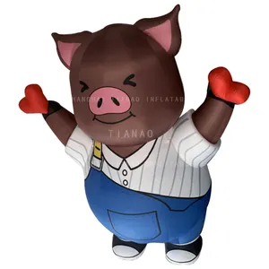 Customized Inflatable Pig Cartoon Model Inflatable Animal Cartoon Inflatable Fat Pig For Advertising Decoration