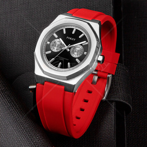 Fabbrica OEM/ODM marchio personalizzato Logo giappone quarzo cronografo <span class=keywords><strong>orologio</strong></span> <span class=keywords><strong>giallo</strong></span> Silicone cinturino <span class=keywords><strong>uomo</strong></span> orologi - Product Image 4