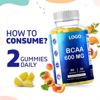 Sınır ötesi ihracat sıcak satış bbottle Gummies şişe kaynağı başına 60 Gummies fabrika nokta doğrudan satış madde güvenliği