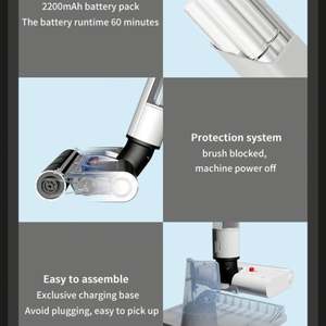 LANJI OEM-Fregona de mano inalámbrica con batería de 2200mAh, palo eléctrico, para el hogar, para uso industrial - Product Image 4