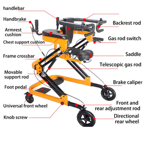 Aide à la mobilité pédiatrique, cadre de marche et de positionnement pour enfants, fabriqué en usine avec certification CE - Product Image 6