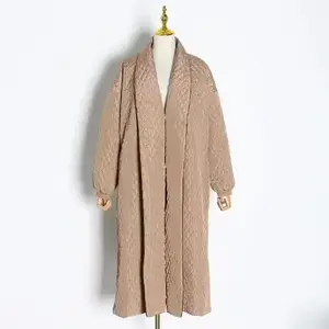 Женское длинное пальто с подкладкой