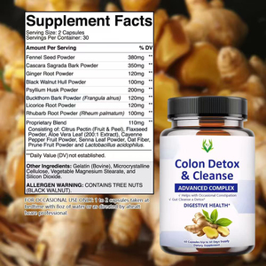 Capsules de désintoxication et de nettoyage du côlon personnalisées en usine Capsule amincissante complexe avancée pour le soutien de la circulation - Product Image 2