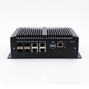 Mini PC Firewall con 4x SFP+ y 4x LAN 2.5G, CPU Intel C3758, Router con 2 Ranuras DDR4, Dispositivo Firewall PfSense OPNsense, <span class=keywords><strong>Servidor</strong></span> - Product Image 4