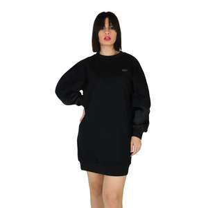 Robe Richmond X pour femme UWA23067VE, robe sweat-shirt noire, taille plus, vêtements décontractés - Product Image 1