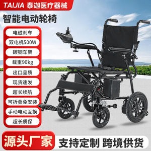 Silla de Ruedas Eléctrica Ligera Plegable 24V12AH Motor Dual 500W con Certificación CE, Ayuda para la Movilidad - Product Image 5