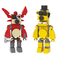 MOC1454 MOC FNAF Ensemble Ours de Minuit Figurines d'Action Anime Blocs de Construction Figurines Ensembles Briques Jouets 5 Nuits chez Freddy