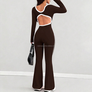 Mono <span class=keywords><strong>de</strong></span> Mujer Personalizado con <span class=keywords><strong>Espalda</strong></span> <span class=keywords><strong>Descubierta</strong></span> y Contraste <span class=keywords><strong>de</strong></span> Color para Damas - Product Image 2