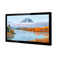 Pantalla de monitor LCD sin pantalla táctil barata, pantalla de 21,5 pulgadas, señalización digital montada en la pared, pantalla de TV para tienda minorista al por mayor