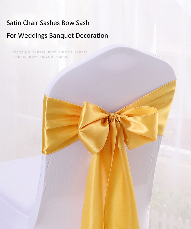 1pc Red Organza Chair Sash – 17x280cm – Wide Hemmed Bow For Wedding, Birthday, Banquet Decoration – Adds Elegant Color To Any Event